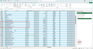 Dynamics Business Central - Item List - Excel file publishing changes