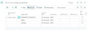 Bankfeed - Text to account mapping