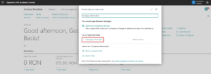 Dynamics Business Central - Company Information Page Search