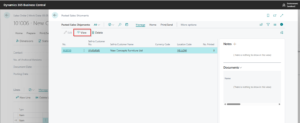 Dynamics Business Central - Sales Order - View shipment