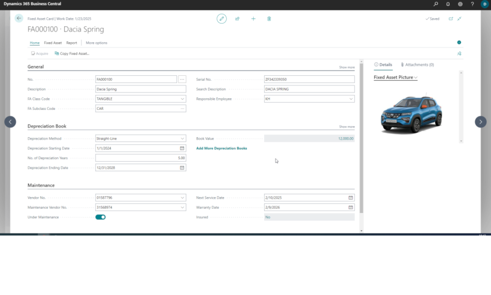 Dynamics-Business-Central-Fixed-asset-card-Elian-Solutions-