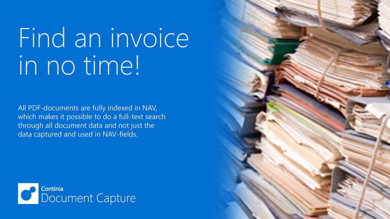 Continia Document Capture - OCR in Dynamics Business Central