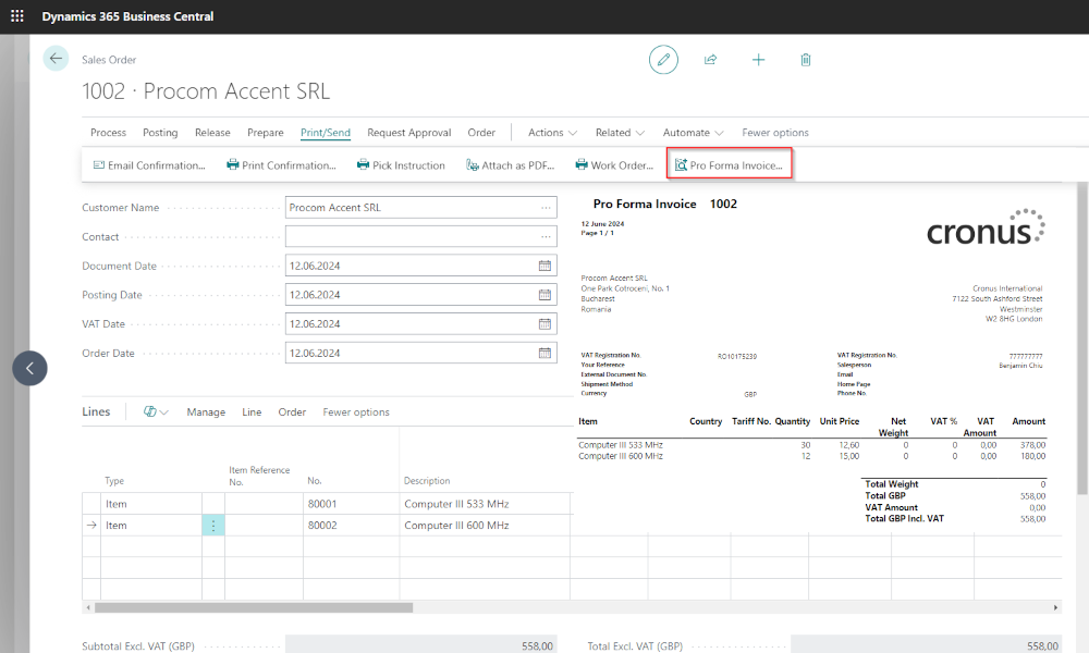 Dynamics Business Central - Sales Documents Flow - Elian Solutions