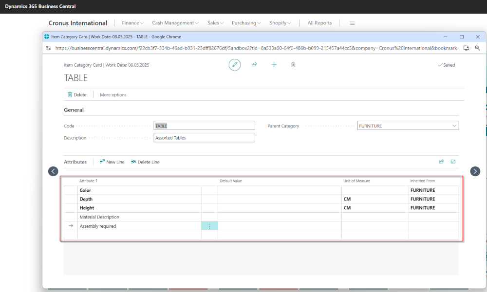 Dynamics Business Central - Item Attributes - Elian Solutions