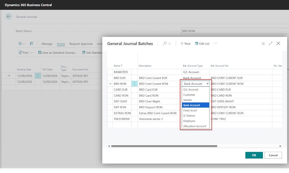 Dynamics-Business-Central-Using Balancing Account in BC Journals - Elian Solutions
